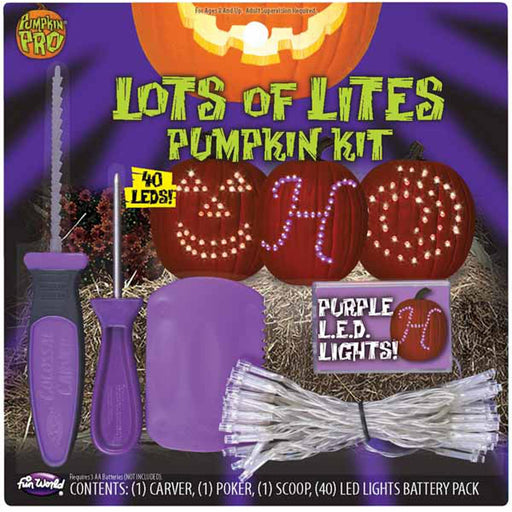 "Purple Led Pumpkin Kit: Lots O Lites"