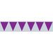 Purple Pennant Banner - 11" X 12'