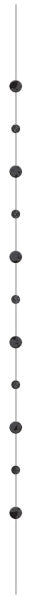 Jet Black Balloon Fun Strings, 6 ft