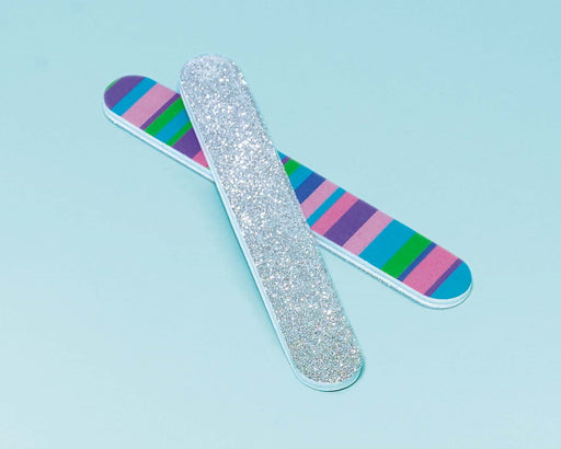 5"X1" RAINBOW STRIPE EMERY BOARD 12PK/6C
