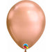 Qualatex 11" Chrome Rose Gold Latex Balloons (100/Pk)