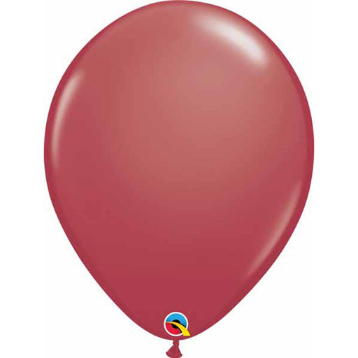 Qualatex 11" Cranberry Latex Balloons (100/Pk)