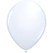 Qualatex 11" White Latex Balloons (100/Pk)