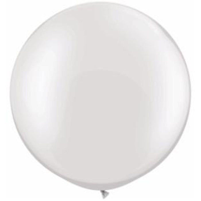 Qualatex 30" Latex Pearl White Balloons (2/Bag)