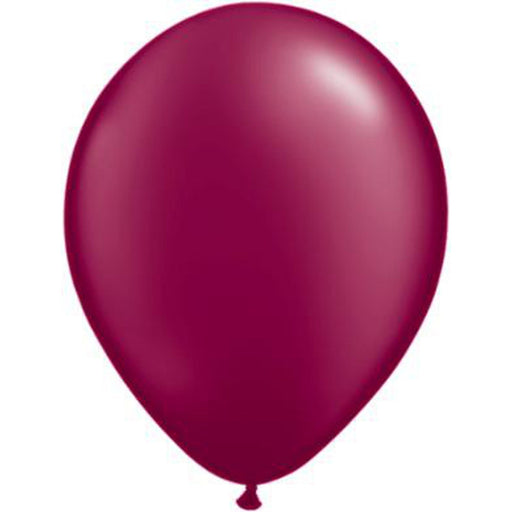 Qualatex 5" Pearl Burgundy Latex Balloons (100/Pk)