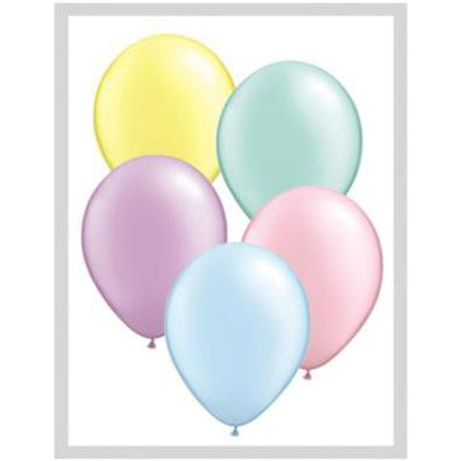 Qualatex 5" Pastel Pearl Assortment Latex Balloons (100/Pk)