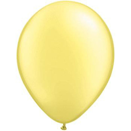 Qualatex 5" Pearl Lemon Chiffon Balloons (100 Pack)