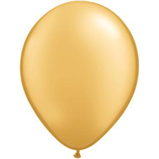 Qualatex 5" Gold Latex Balloons (100/Pk)
