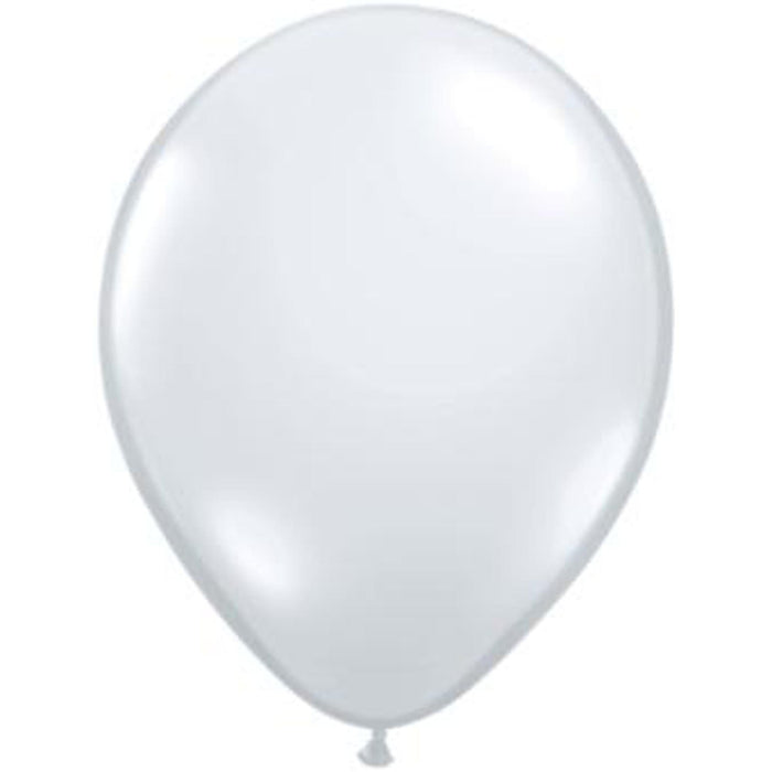Qualatex 11" Diamond Clear Latex Balloons (100/Pk)