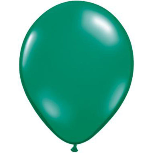 Qualatex 11" Emerald Green Latex Balloons (100/Pk)