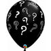 Question Marks 16" Onyx Black Balloons (50-Pack)