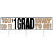 Jumbo Plastic Graduation Banner, 47 x 11.75 Inches