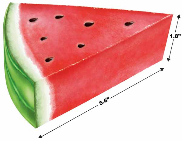 3D Watermelon Centrepieces, 3 Pack