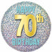70th Birthday Printed Button