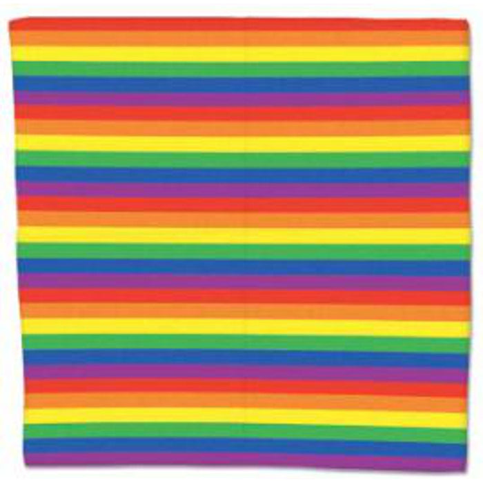 Rainbow Bandana - 22" X 22"