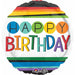 Rainbow Birthday Balloon And Latex Package - 18" Round And 40 Assorted Colors