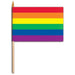 "Rainbow Flag With Wood Dowell - 4"X6""