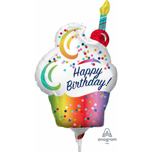 Rainbow Hbd Cupcake - The Perfect Birthday Treat!