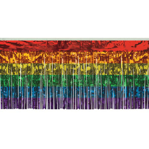 Rainbow Metallic Fringe - 15"X10' 1/Pk