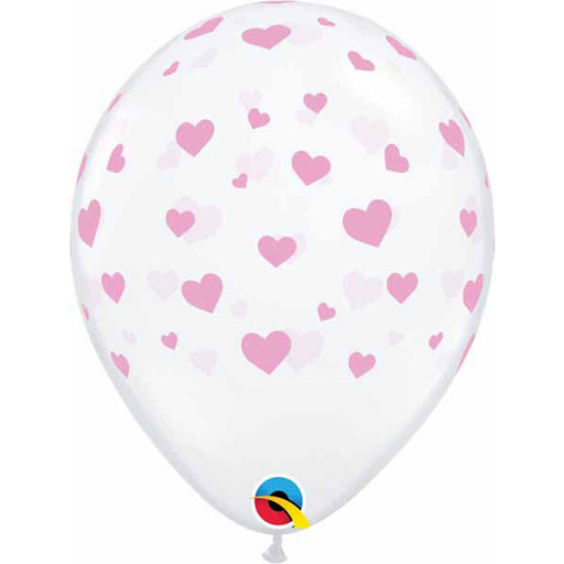 "Random Hearts 11" Pink Ink Pen - Pack Of 50"