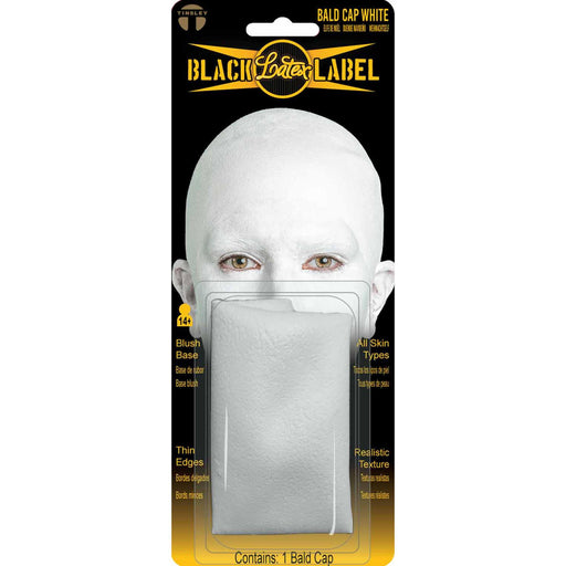 "Realistic White Bald Cap For Any Costume Or Character"