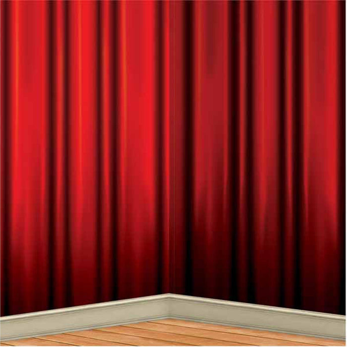 "Red Curtain Insta-Theme Backdrop"