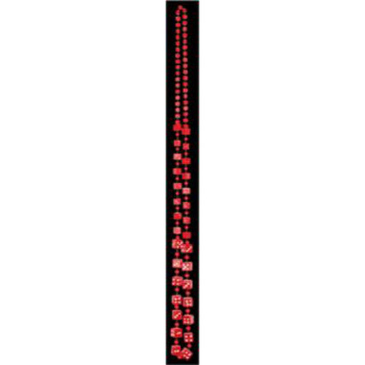 Red Dice Beads - 48" Card