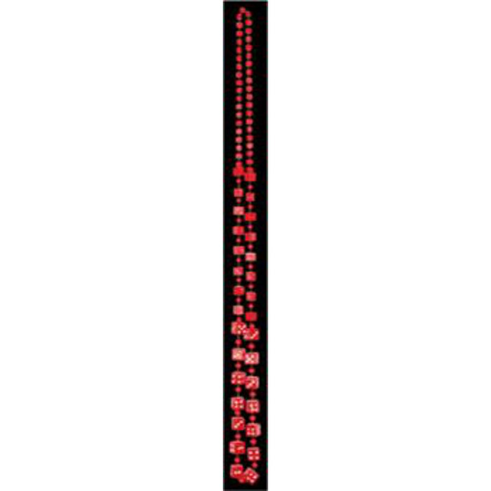 Red Dice Beads - 48" Card