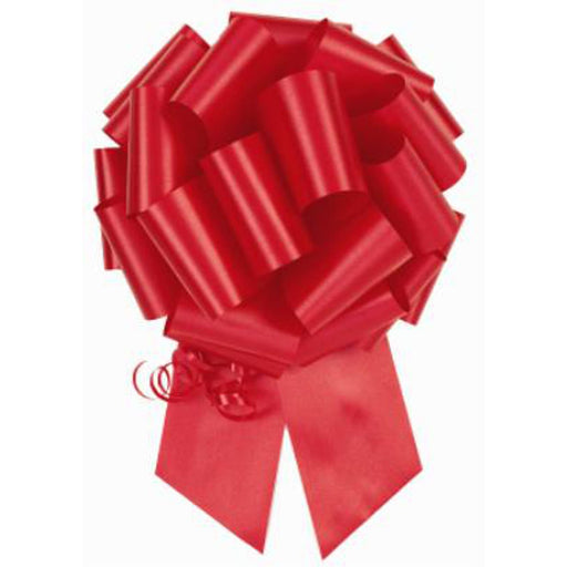 Red Poly Pull Bow - 8 Inches