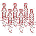 Red Shimmering Whirls - Pack Of 6 (20" Length)