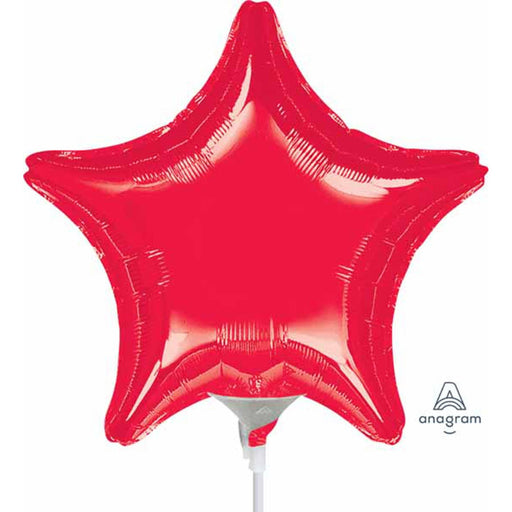 Red Star 4" Mylar Balloon.