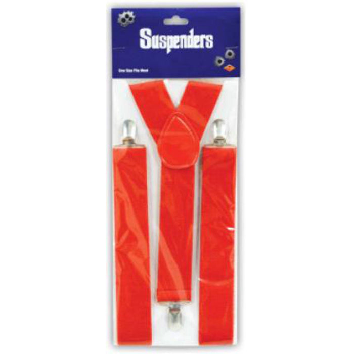 "Red Suspenders - Adjustable One Size"