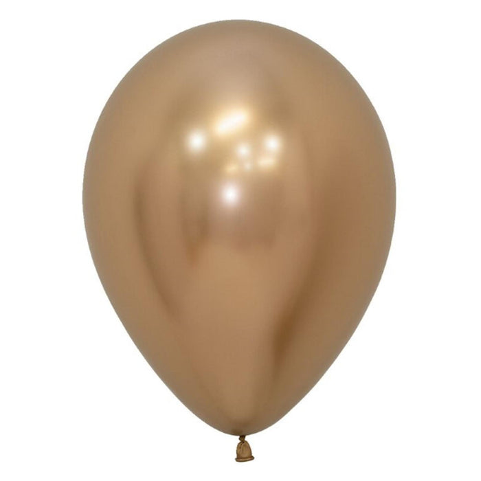 "Reflex Gold Latex Balloons - 50 Count (11 Inch)"