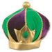 "Regal Mardi Gras Crown: Plush Full Head"