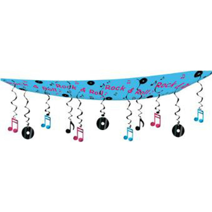 Rock & Roll Ceiling Decor (1/Pack)