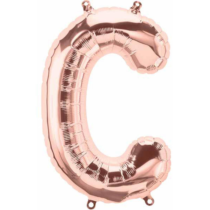 "Rose Gold Letter C - 34 Inches (Packaged)"