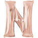 "Rose Gold Letter N - 32 Inch Height (Package Of 1)"