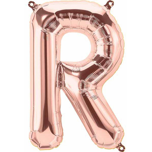 "Rose Gold Letter R - 16" Packaged Decoration"