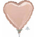 Rose Gold Heart Balloon - 9" Mylar A10