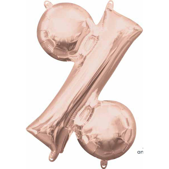 Rose Gold Symbol And Letters Balloon Set - L16 Ci