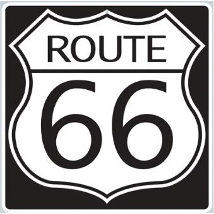 Route 66 Sign Cutout 16" - Classic Americana Decor.