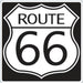 Route 66 Sign Cutout 16" - Classic Americana Decor.