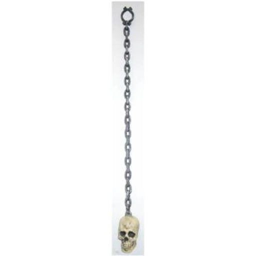 Rusty Chain With Large Skull - 68"