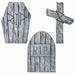 22-Inch Wooden-Style Halloween Tombstone Set