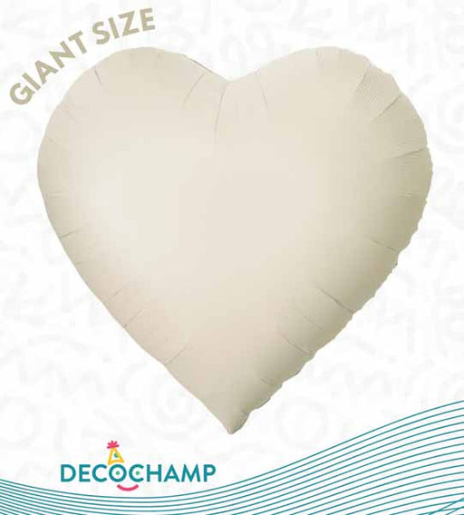 DecoChamp DecoHeart 68" Latte Heart Foil Balloon