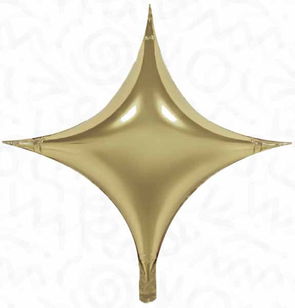 DECOCHAMP STARPOINT 18" CHAMPAGNE 5/PK