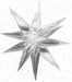 DecoChamp Clear Starburst Balloon, 40 Inch
