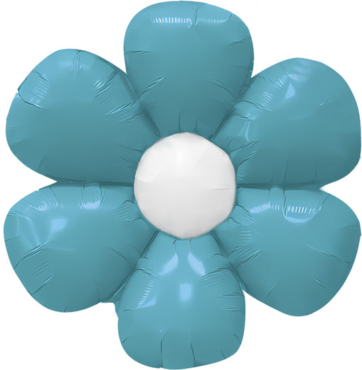 DecoChamp 24-Inch Turquoise Flower Foil Balloons, 2-Pack