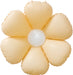 DecoChamp 16-Inch Peach and White Flower Foil Balloons, 4-Pack