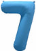 Decochamp 34" Neon Blue Number 7 Balloon